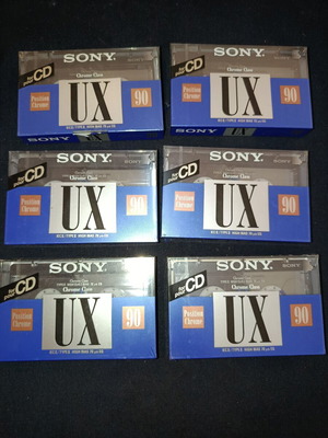 Sony UX 90 Chrome Position κασέτες ήχου πακέτο 6 καινούργιες