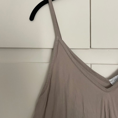 Celestino mini dress used, one size, beige, 100% viscose