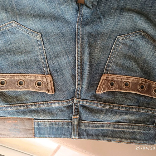 Set Set straight leg jeans used, low waist, size 27