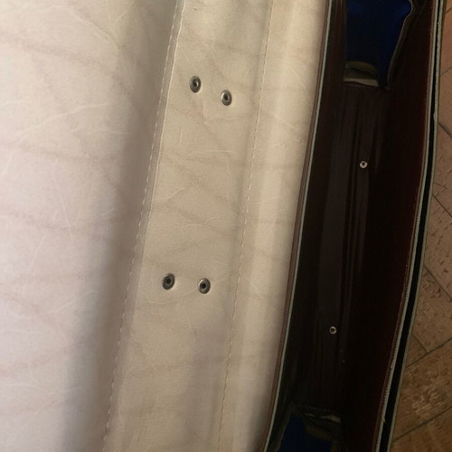 Δερμάτινη σχολική τσάντα, χειροποίητη ελληνική βιοτεχνία, δεκαετία 80, 40x30 εκ.