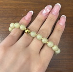 Βραχιόλι Zag Bijoux σαν καινούργιο, μπεζ με χρυσές λεπτομέρειες