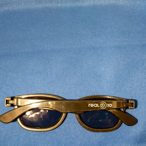 3D Cinema Glasses used, 2 black pairs for movie watching
