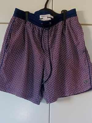 Byblos men's swim shorts large like new, velvet fabric, back pocket