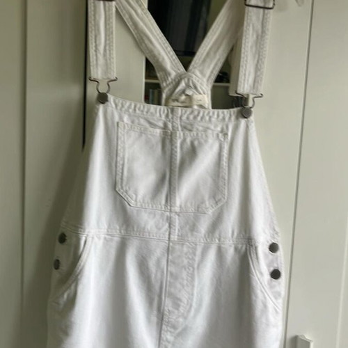 PNKW women's denim skirt like new, white, size L
