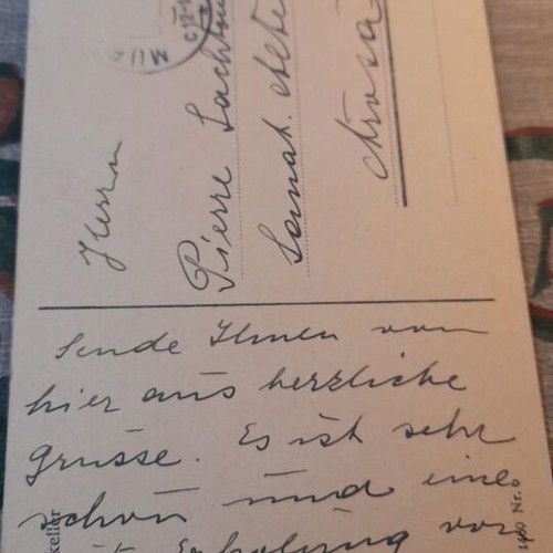 Vintage Munich Löwenbräukeller postcard like new, early 20th century