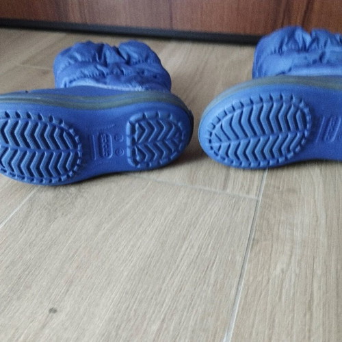 Crocs kids' rain boots used, blue, sizes 28-29