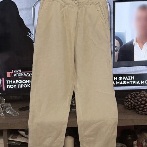 Linen pants Benetton like new, beige, size M 38 10