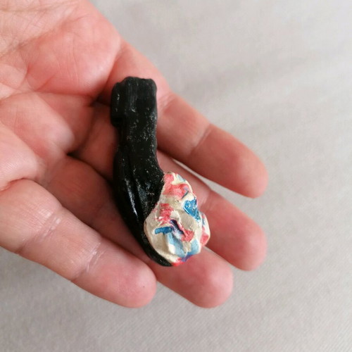 Handmade ceramic hanging tsarouhi used