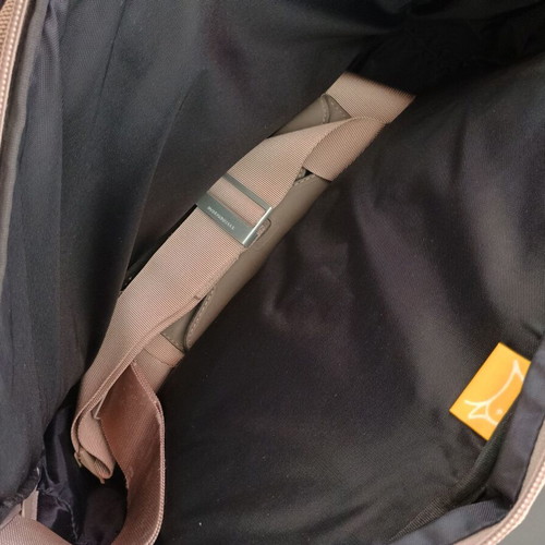 Piquadro professional bag used, beige and gray