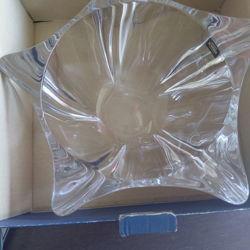 Crystalite Bohemia YOKO crystal fruit bowl 30.5 cm, unused