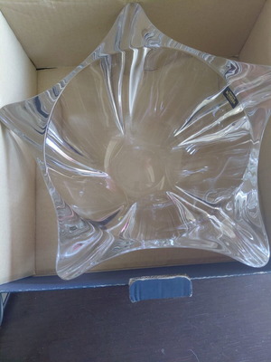 Crystalite Bohemia YOKO crystal fruit bowl 30.5 cm, unused