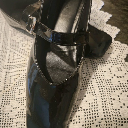 ZARA flat ballerina shoes like new, size 40, black, square toe