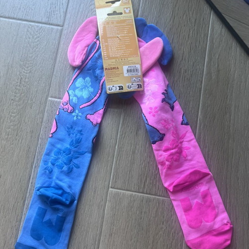 Madmia Stitch socks new, one size fits up to 41, blue and pink