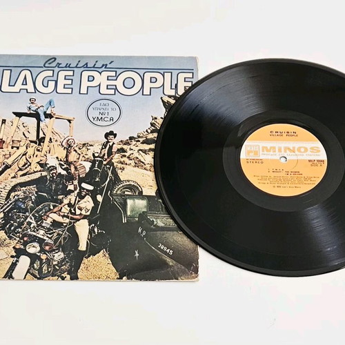 Village People Cruisin' vinyl album used, Greek 1978