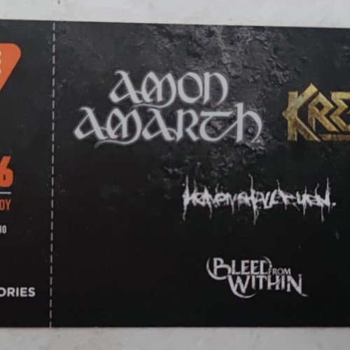 Amon Amarth Kreator Heaven Shall Burn Release Festival Ticket like new