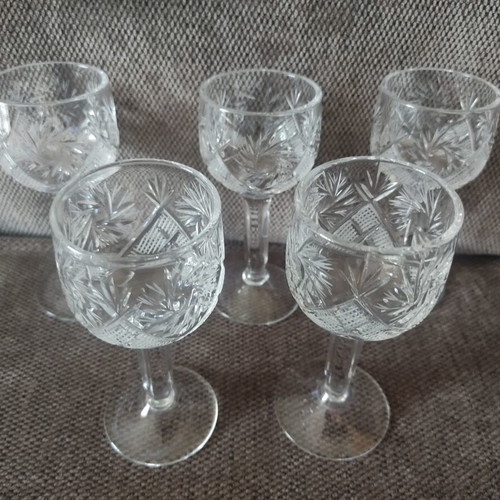 Vintage Nachtmann Liqueur Glasses Set of 5 Like New