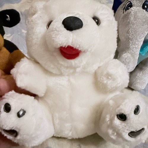 Stuffed animals like new, set of 3, teddy bear, dog, elephant