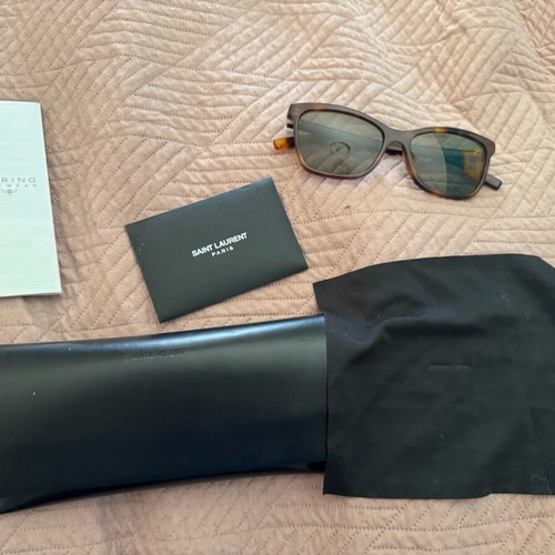 Saint Laurent women's sunglasses SL 502 003 56 like new, tortoiseshell acetate