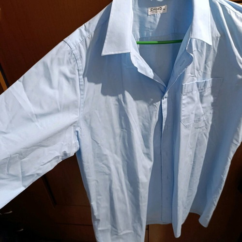 Men's shirt blue XXL like new, breathable fabric