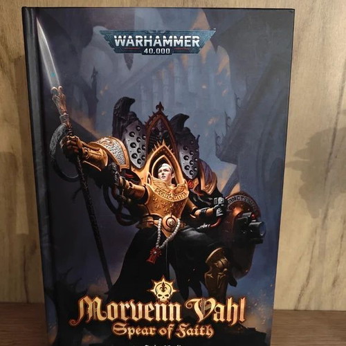 Warhammer 40K Morvenn Vahl: Spear of Faith hardcover like new