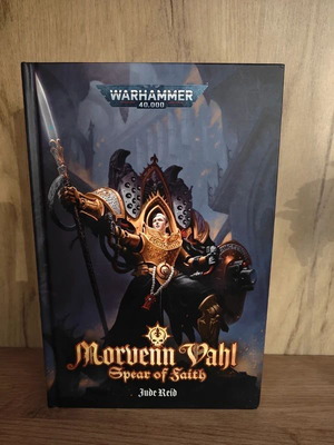 Warhammer 40K Morvenn Vahl: Spear of Faith hardcover like new