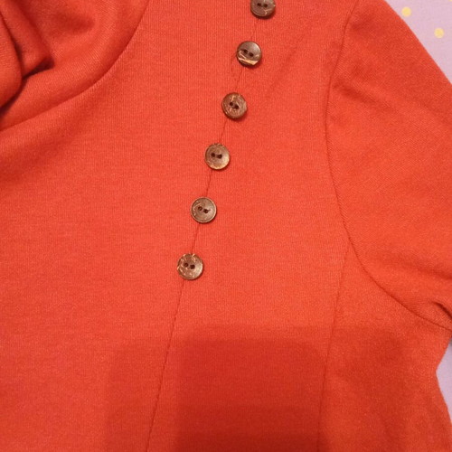Makó dress medium new, red with buttons and pockets