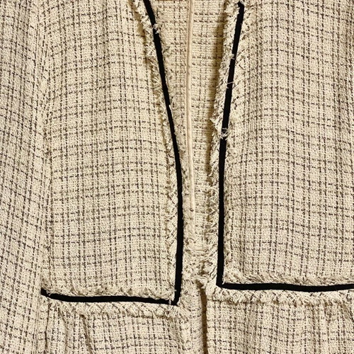Zara Tweed Jacket like new, classic black and white summer style