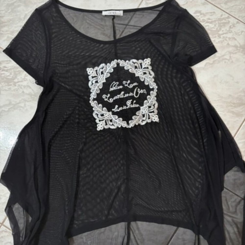 Anel Sheer Blouse black, like new, size L