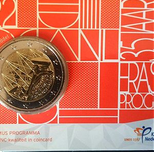 Νόμισμα 2 Ευρώ - Ολλανδία 2022 (coin card) - ERASMUS - ΜΟΝΟ: 75.000 Coincards
