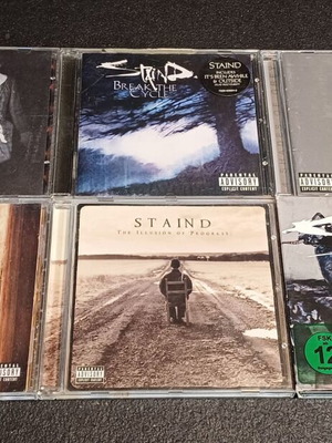 Staind discography 2000-2011 6 CDs and 1 DVD used, rock