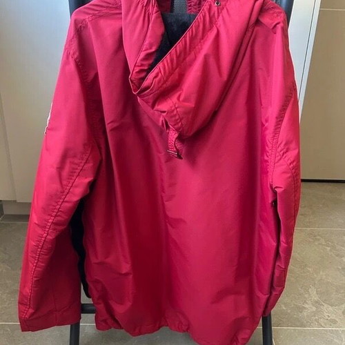 Napapijri jacket like new with fleece lining red