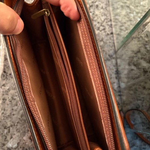 Katana leather men's bag like new, brown