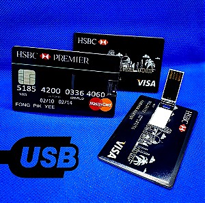 USB Χωρητικότητας 32GB σε σχέδιο Πιστωτικής Κάρτας