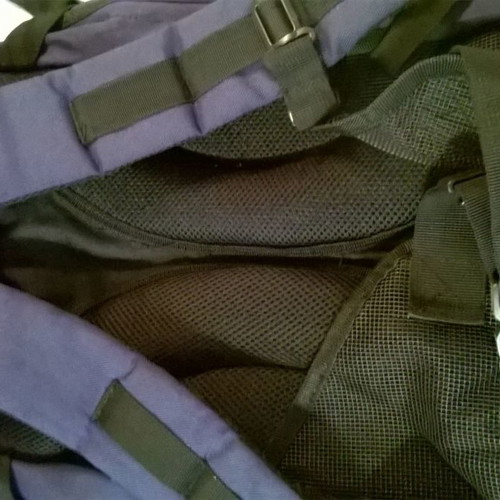 Backpack used with pockets and rain protection