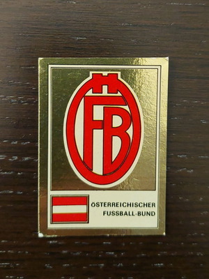 Panini Football Clubs 1975 sticker like new, Österreichischer Fußball Bund