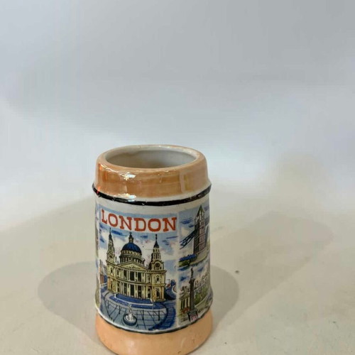 Ceramic souvenir beer mug from London used