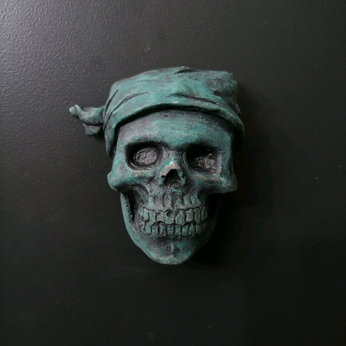 Handmade pirate magnets new, made of plaster and acrylics
