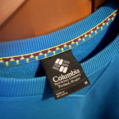 Columbia sweatshirt, size M, turquoise