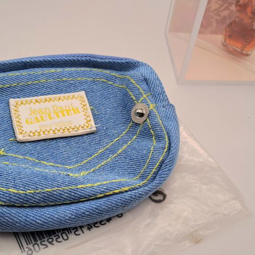 Jean Paul Gaultier Classique Limited Edition Pour Femme Vintage μινιατούρα σετ με πορτοφολάκι denim καινούργιο