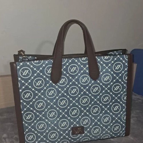 Verde women's handbag new, brown and turquoise
