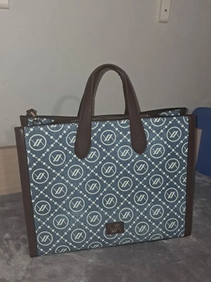 Verde women's handbag new, brown and turquoise