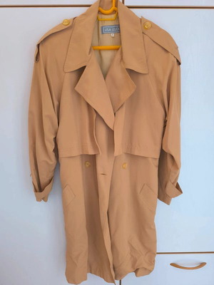 Women's midi trench coat like new, mustard, size M