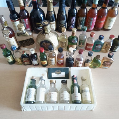Miniature bottles used, pack of 38 pieces