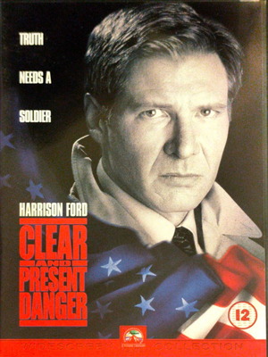 Clear and Present Danger DVD action movie used, English subtitles