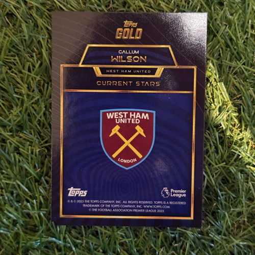 Topps Gold Card Callum Wilson West Ham new