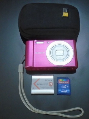 Sony Cyber-shot DSC-W810 φωτογραφική μηχανή μεταχειρισμένη, 20.1MP Carl Zeiss φακός, ροζ
