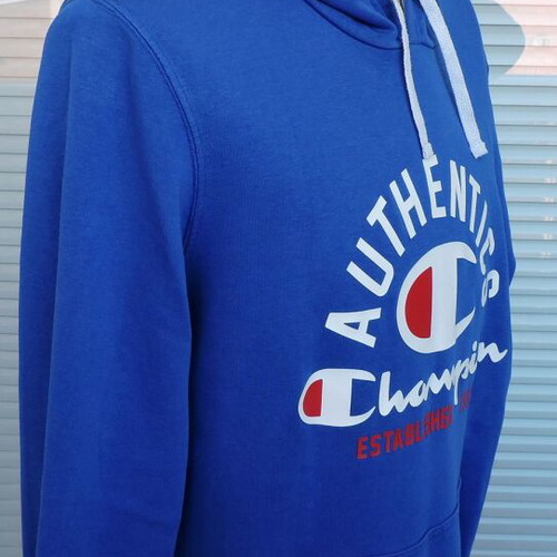 Champion Men's Blue Pullover Hoodie Size Large Like New