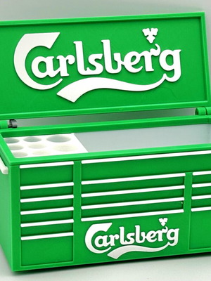 Carlsberg organizer pen holder pencil like new
