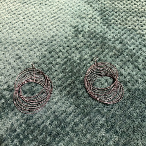 Earrings like new, silver