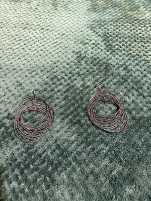 Earrings like new, silver